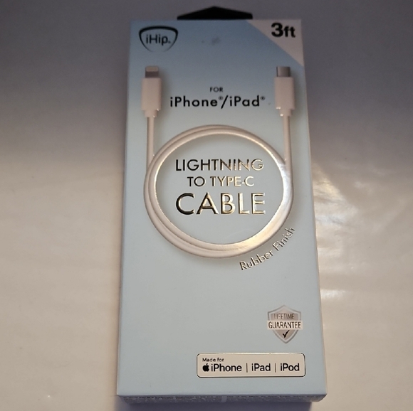 IHip Lightning to Type-C Cable for iPhone/iPad/iPod - Picture 1 of 1